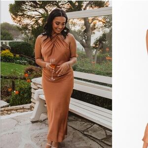 Show me your Mumu Jasmine Halter Midi Dress